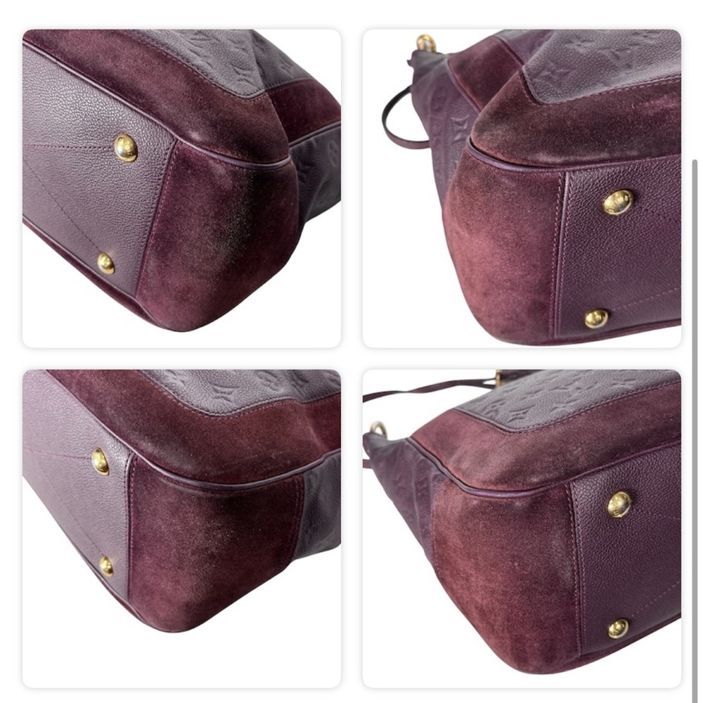 Louis Vuitton Empreinte Leather Bag Purple Audacieuse Suede Purse Authentic - Picture 8 of 16